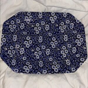 Royal Staffordshire Floral Blue and White Serving Platter